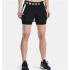 Pantalones cortos Under Armour Play Up 2-in-1 Mujer Black
