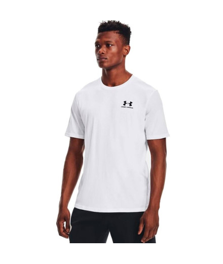 Camiseta Under Armour Sportstyle Logo 19 Masculina - Branco+Preto