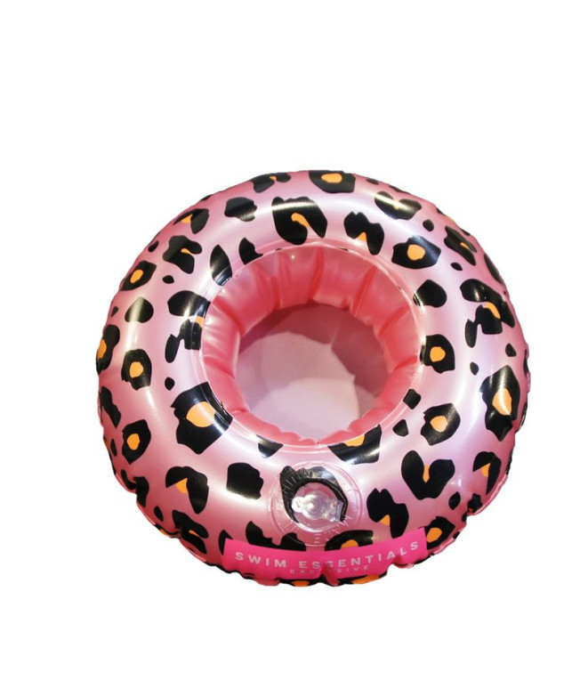 Flotador portavasos Swim Essentials Pink Leopard 17 cm