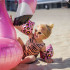 Manguitos Swim Essentials Rose Gold Leopard 2-6 años