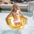 Flotteur Swim Essentials Gold Swan Glitter 70 cm
