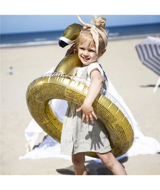 Flotteur Swim Essentials Gold Swan Glitter 70 cm
