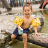 Mangas Swim Essentials Circo amarelo 2-6 anos