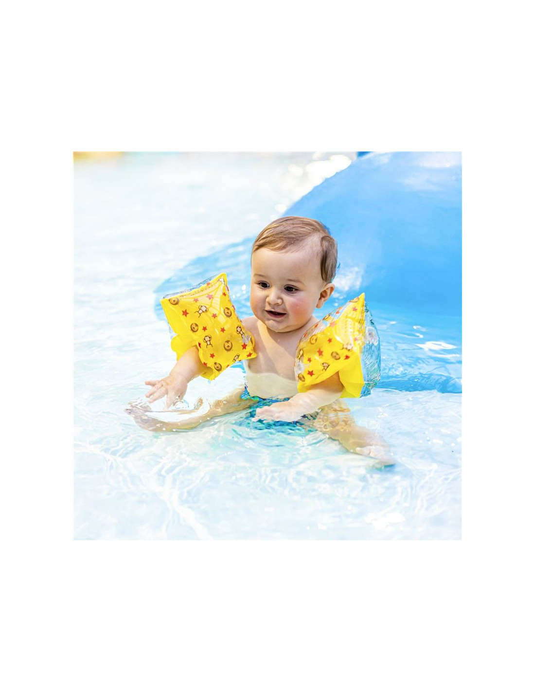 Swim Essentials Brassards de nage enfant cirque jaune 0-2 ans