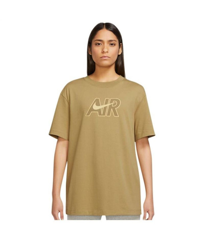 T-shirt Nike Femme manches courtes Sportswear Brown