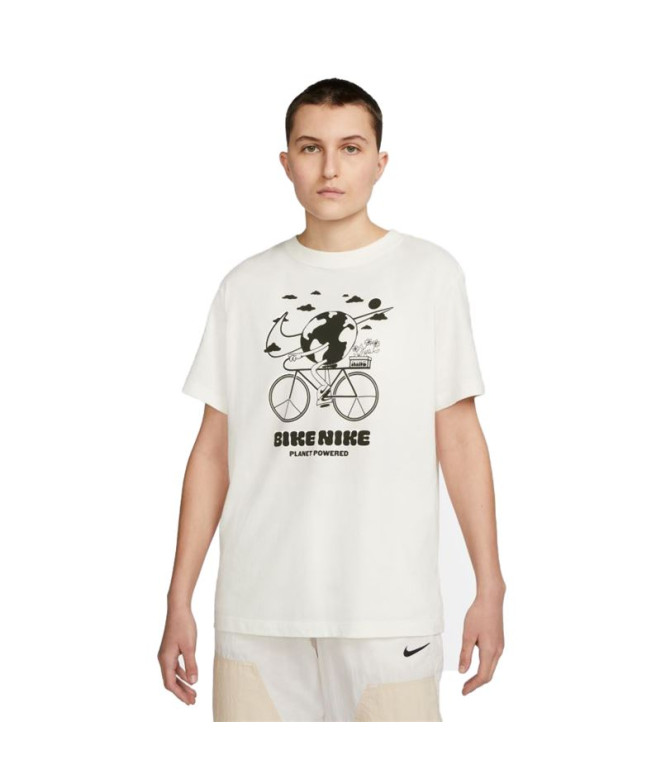 Camiseta de manga corta Nike Bike Hombre Beige
