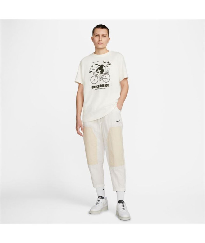 T-shirt Nike Homme manches courtes Bike Beige
