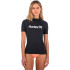Hurley One and Only Sleeve Surf Rash Guard BK para mulher