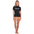 Hurley One and Only Sleeve Surf Rash Guard BK para mulher