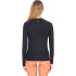 Hurley One and Only Solid Mock Surf Rashguard BK para mulher