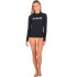 Hurley One and Only Solid Mock Surf Rashguard BK para mulher