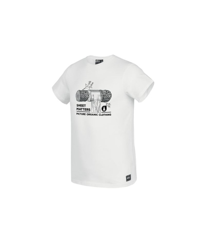 Camiseta Picture Log-Tee Hombre White
