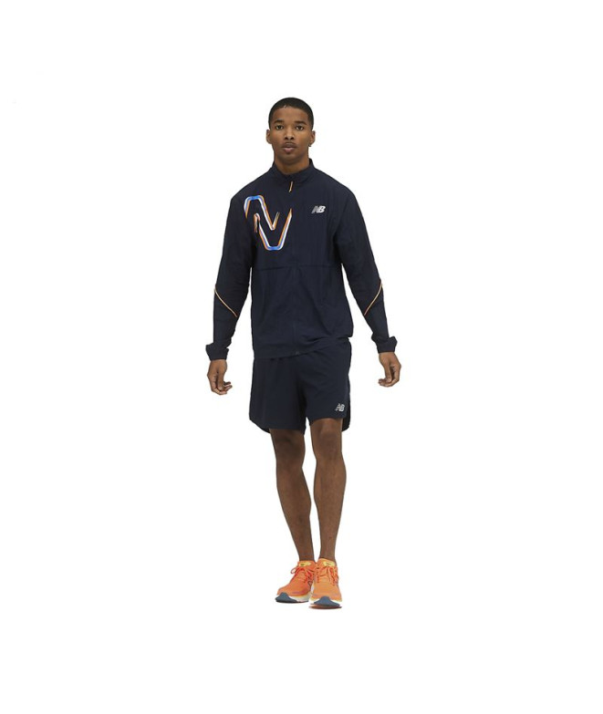 Veste New Balance Homme Graphic Impact Run Blue