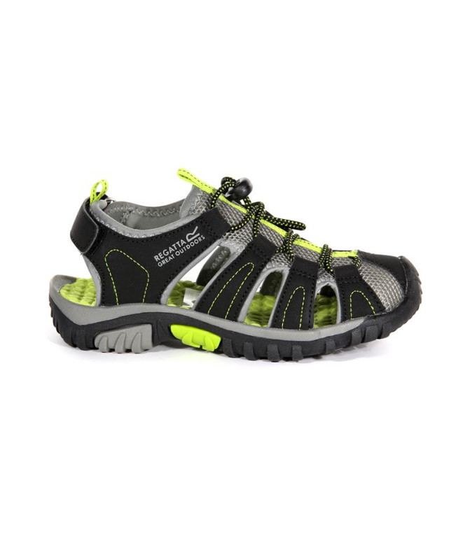 Sandalias de senderismo Regatta Westshore Niño Negro/Verde