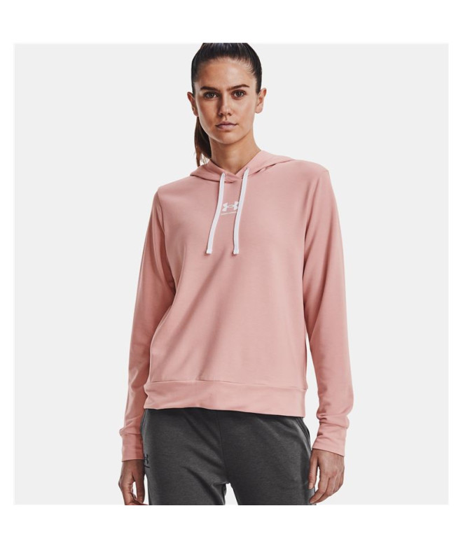 Sudadera Under Armour Rival Terry Mujer Pink
