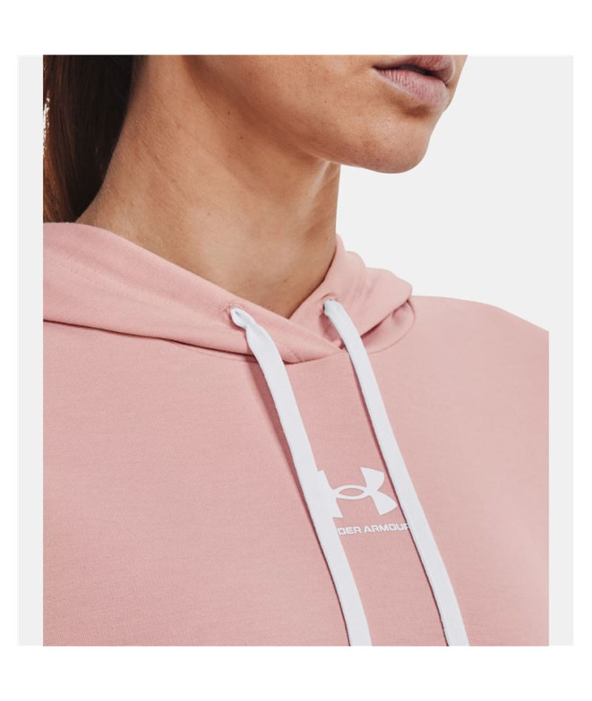 Sudadera Under Armour Rival Terry Mujer Pink