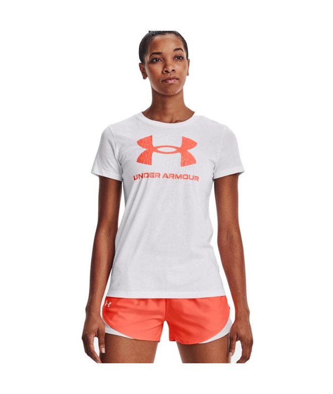 Uner Armour Sportstyle T-Shirt à manches courtes pour femmes blanc