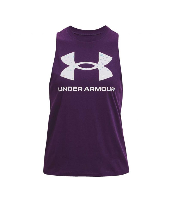 Camiseta sin mangas Under Armour Sportstyle Mujer Purple