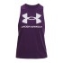 Under Armour Sportstyle T-shirt sem mangas para mulher Roxo