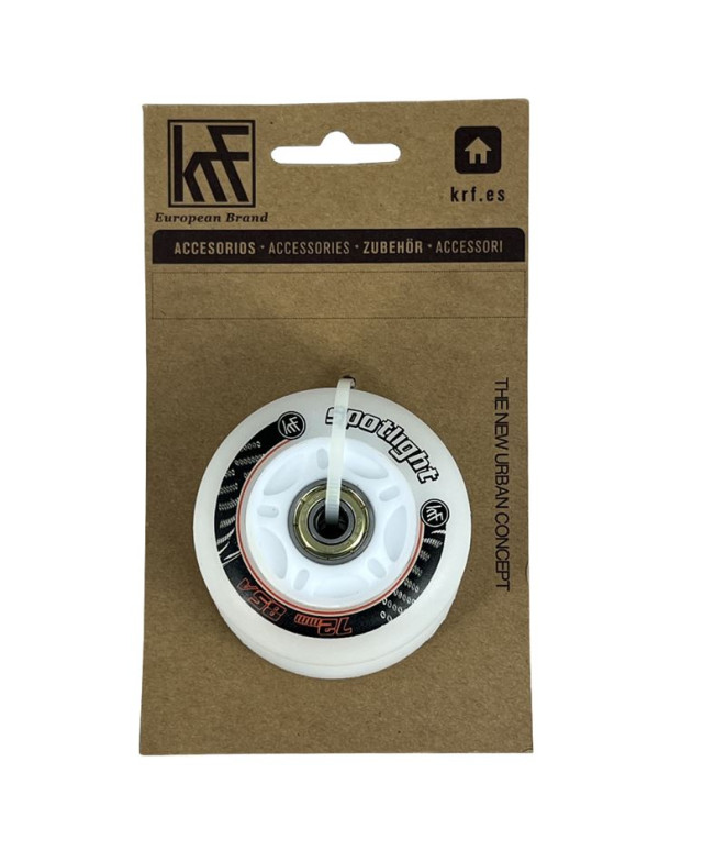 KRF Spotlight LED lightwheels 72 mm 85A Branco