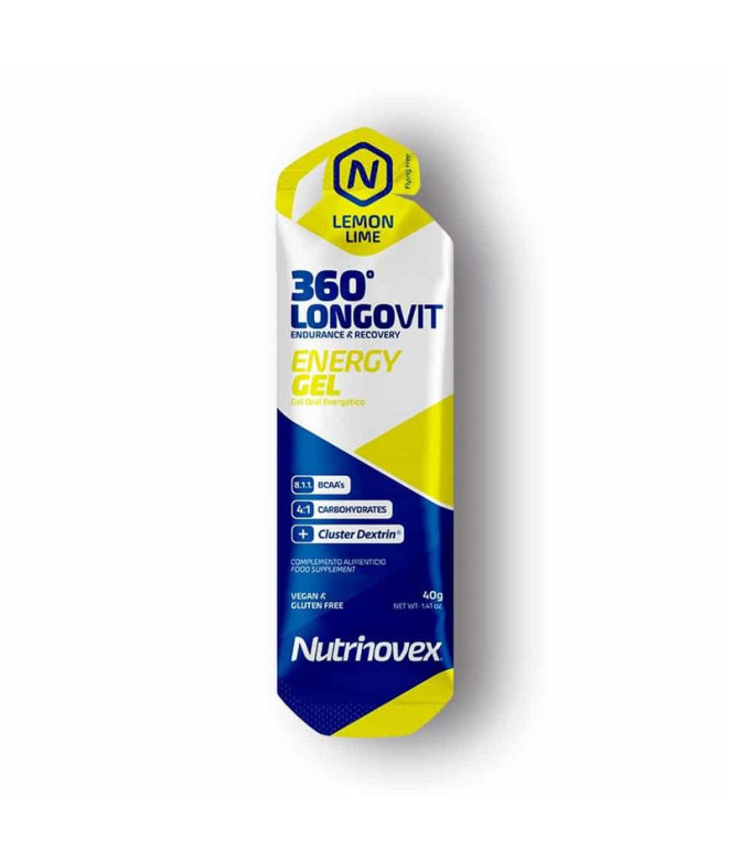 Gel de Nutrition sports Nutrinovex Longovit 360 Lemon