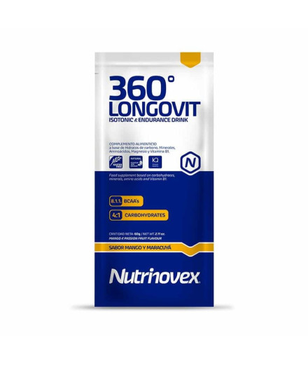 Bebida Isotónica Nutrinovex Longovit 360 Manga e Maracujá...