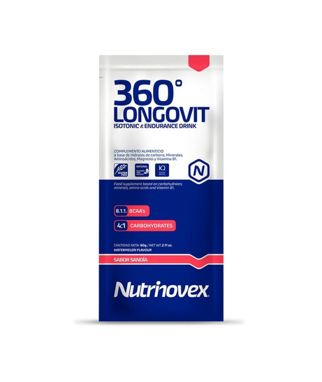 Bebida de Nutrición deportiva Nutrinovex Longovit 360 Sandia 60gr