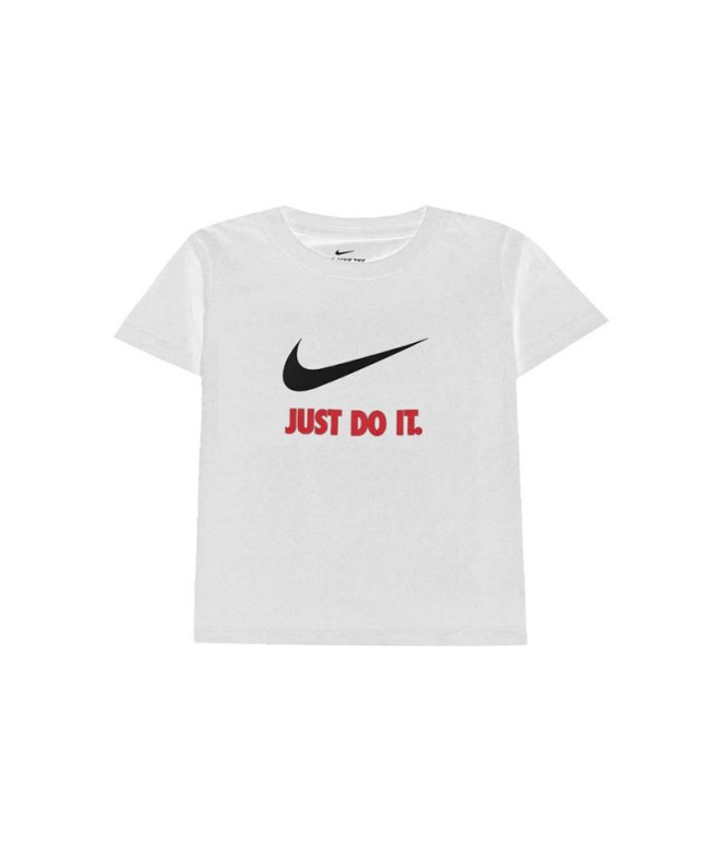 Camiseta Nike Roupa desportiva Swoosh Just Do It Bebé Branco