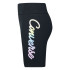 Collants Converse Script Glitter High Rise Biker Girl Preto