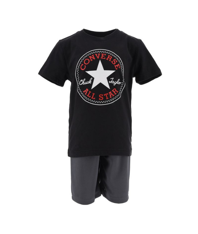 Conjunto Converse Chuck Taylor Patch Boy Preto Cinzento