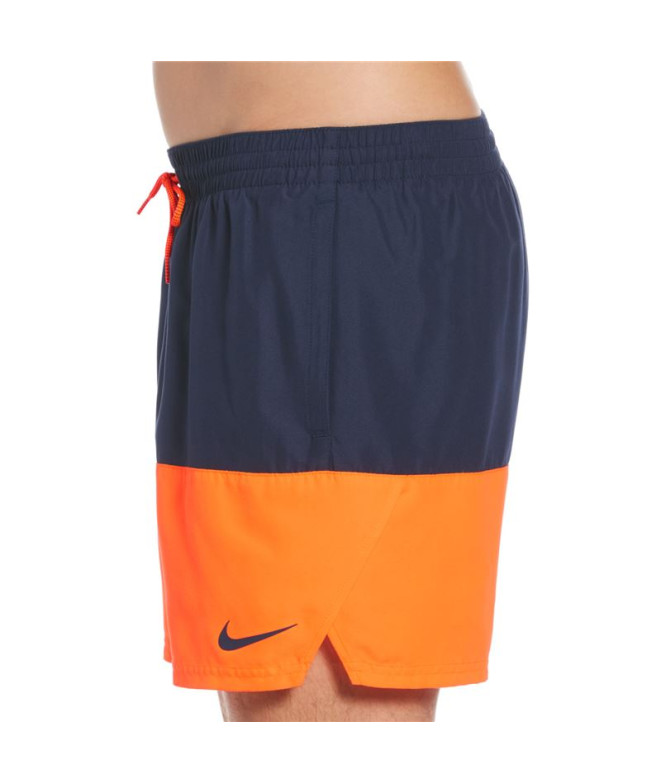 Bañador Nike 5" Volley Hombre Orange/ ue naranja