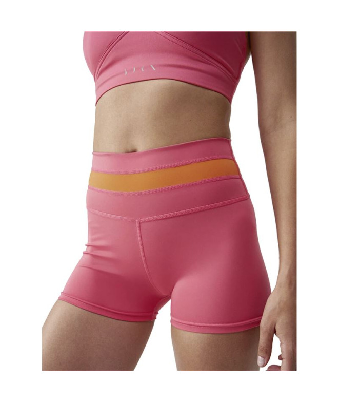 Born Living Yoga Iris Power Pink Iris Short Tights