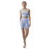 Born Living Yoga Urdhva Forever Collants curtos azuis