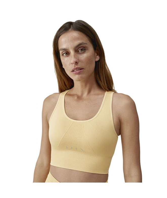 Top desportivo Born Living Yoga Urdhva Amarelo Sorbet