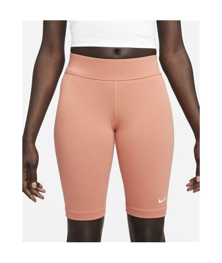 Collants Nike Femme cycling Sportswear Essential Coral 2