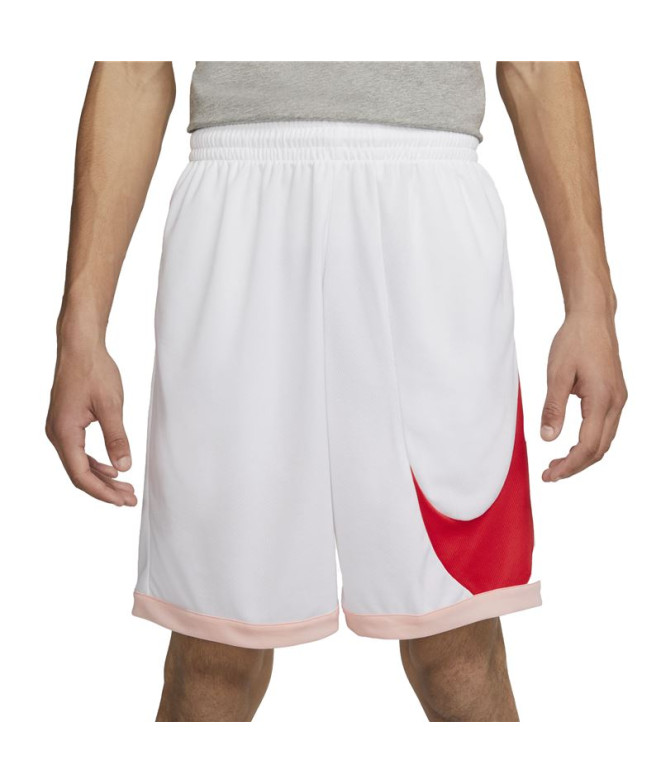 Calças de basquetebol Nike Dri-FIT Homem Branco