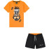 Conjunto Champion Laranja para crianças