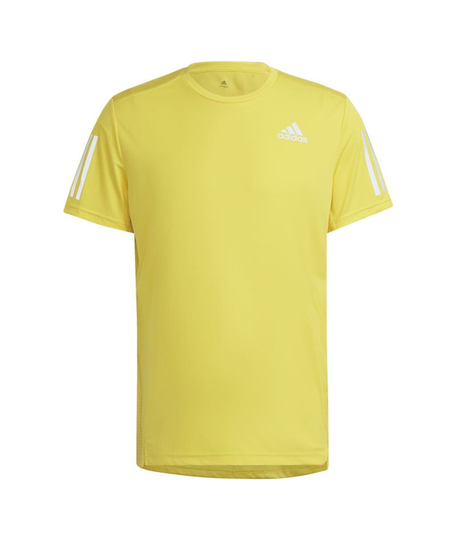 Camiseta running adidas Homem de Won The Run Yellow