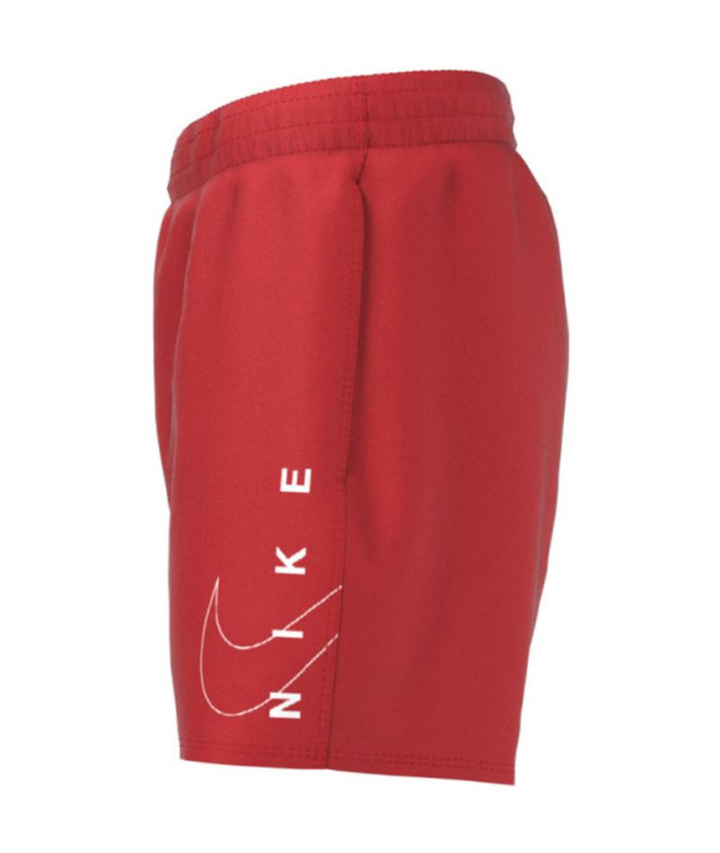 Fato de banho Nike 4" Volley Menino Vermelho
