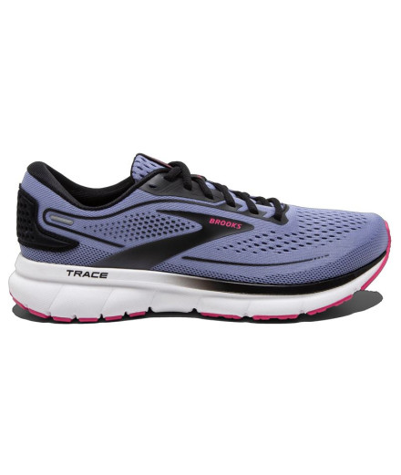 Zapatilla running Brooks mujer Trace fucsia azul