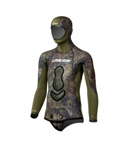 Casaco de Neoprene Cressi Sub 3,5mm Seppia Green