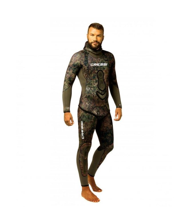 Casaco de Neoprene Cressi Sub 3,5mm Seppia Green