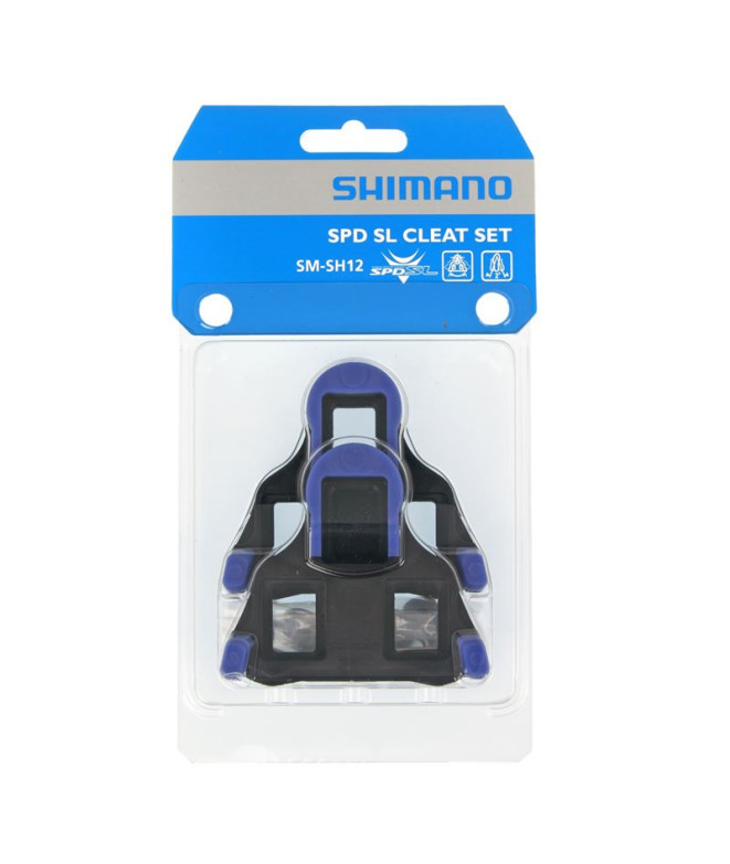 Calas Pédale Shimano SPD-SL SH12 Bleu 2 Degrés