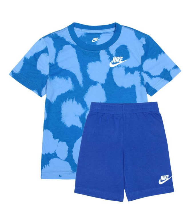 Fato de treino Nike Sportswear Dye Dot Kids Azul
