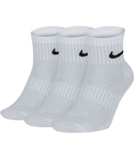 Meias de Fitness Nike Everyday Lightweight Ankle x3 Branco Meias de Fitness Nike Everyday Lightweight Ankle x3 Branco