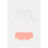 Conjunto Champion Script Logo Cotton Girl White