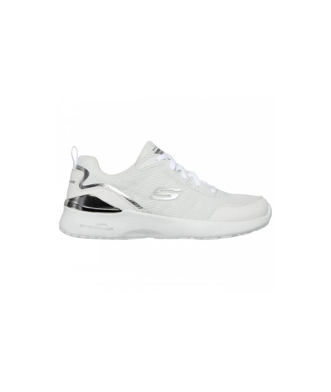 Chaussures Skechers Skech-Air Dynamight Femme White Silver Mesh / Silve Trim