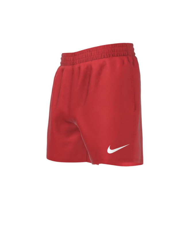 Maillot de bain de Playa Y Piscine Nike 4" Volley Short Enfant Rouge