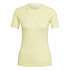 T-shirt de manga curta adidas Techfit Training Woman Yellow