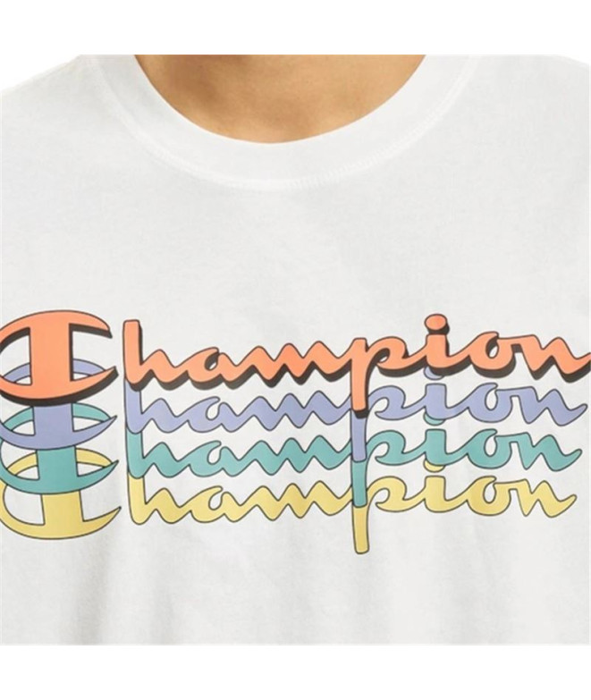 T-shirt Champion Crewneck Homme Blanc